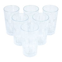 Max set of 12 oz glass water cups, 6 pieces product image