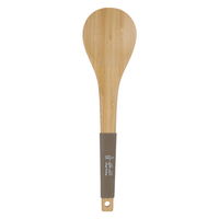 Wood ladle with brown silicone handle product image