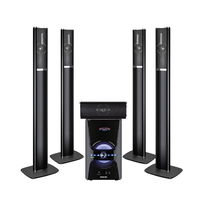 Nikai home theater with five speakers and a subwoofer that works with the TV, Bluetooth, and USB product image