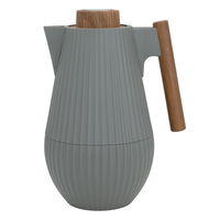 Liar thermos dark gray with wooden handle 1 liter product image