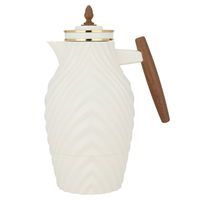 Noura thermos, beige with wooden handle, 1 liter product image