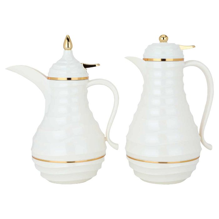 Blanca thermos set, pearl and gold, 2 pieces image 1