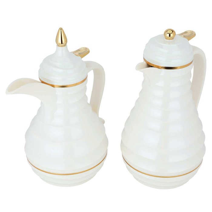 Blanca thermos set, pearl and gold, 2 pieces image 2
