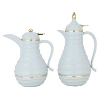 Blanca Thermos Set, Light Gray and Gold, 2 Pieces product image