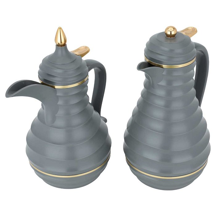 Blanca Thermos set, dark gray and gold, 2 pieces image 2