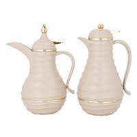 Blanca thermos set, light brown and golden, 2-pieces product image