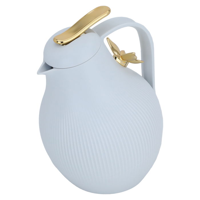 Dora thermos light gray golden butterfly 1 liter image 2