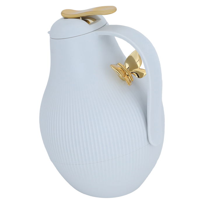 Dora thermos light gray golden butterfly 1 liter image 3