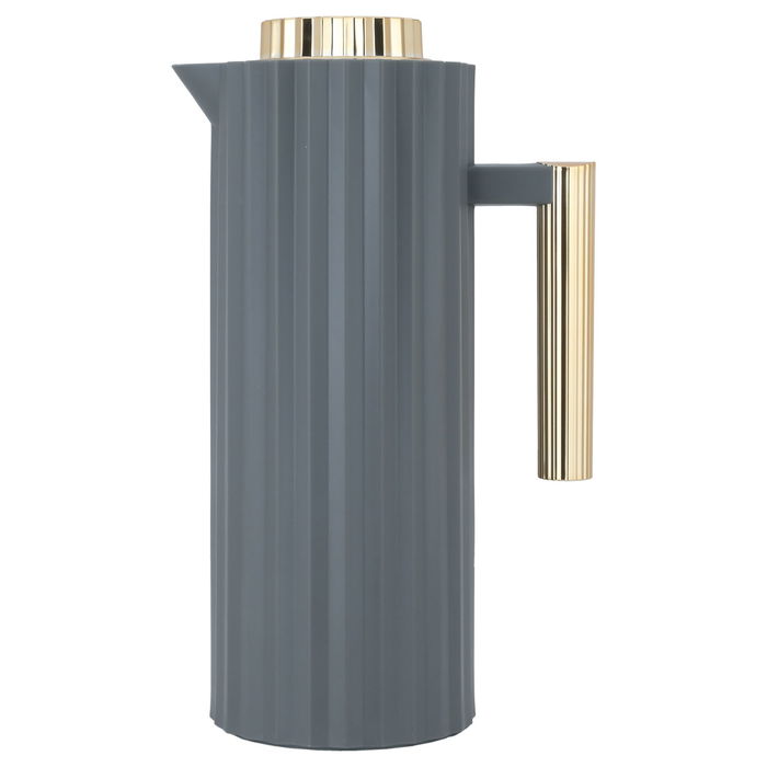 Rawaa 2 thermos, dark gray and gold, 1 liter image 1