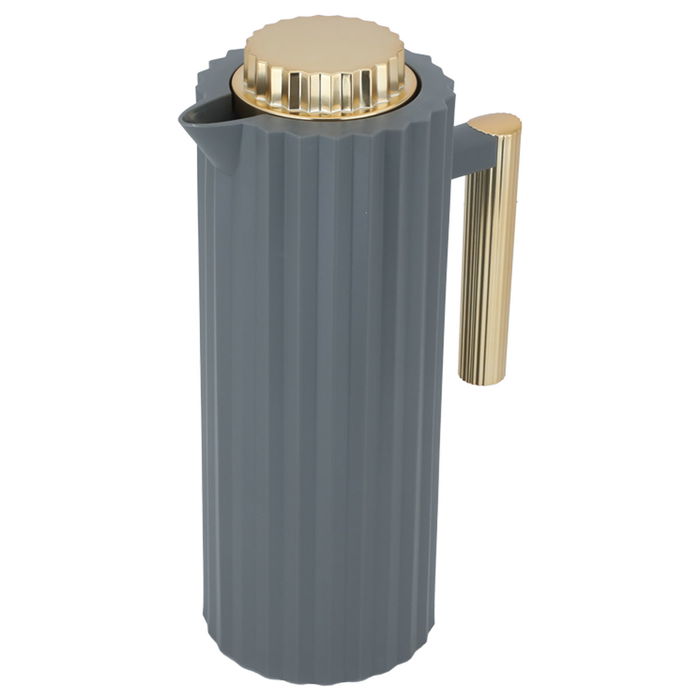 Rawaa 2 thermos, dark gray and gold, 1 liter image 2