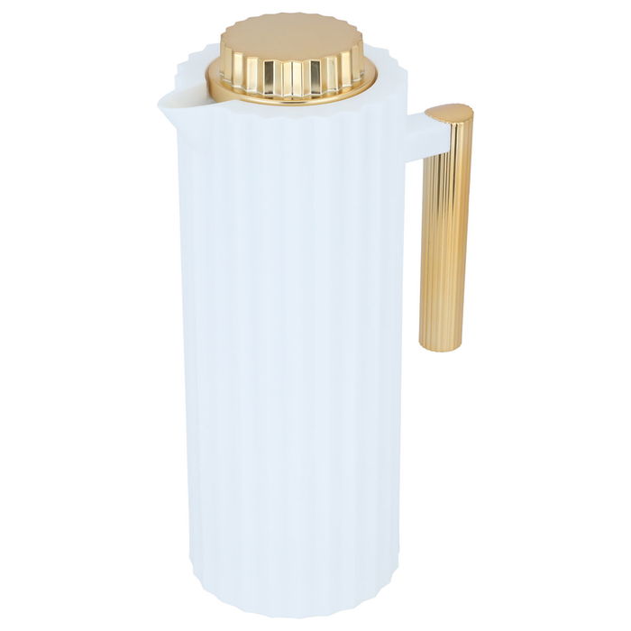 Rawaa 2 white and gold thermos, 1 liter image 2