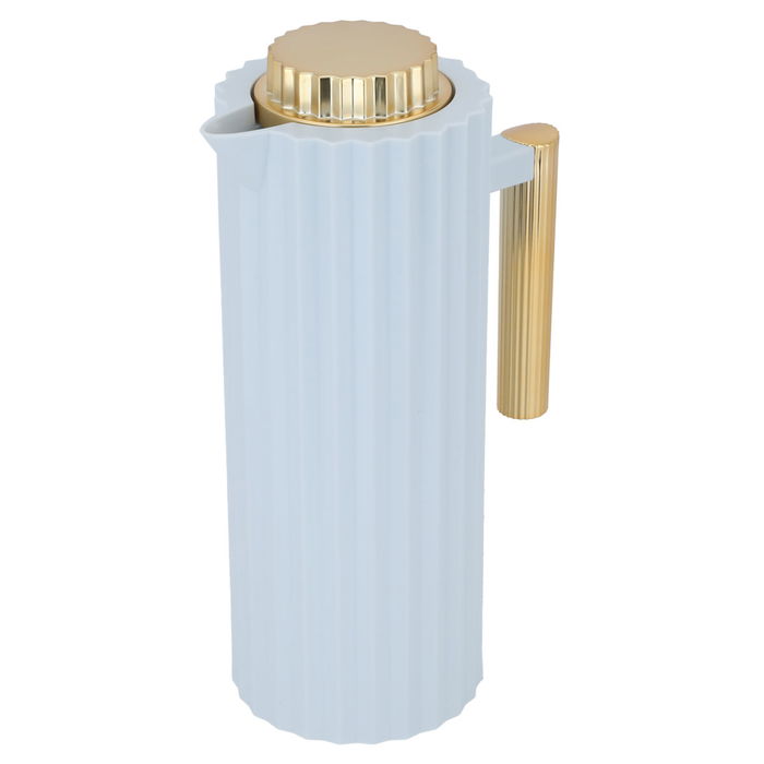 Rawaa 2 thermos, white, sandy, matte gold, 1 liter image 2