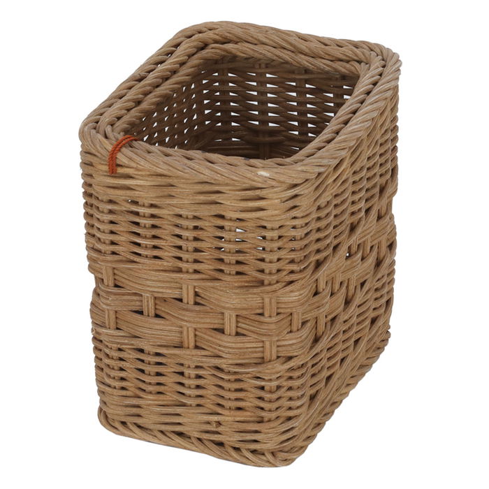 Square brown wicker basket image 2