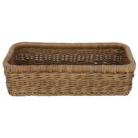 Rectangular brown wicker basket product image