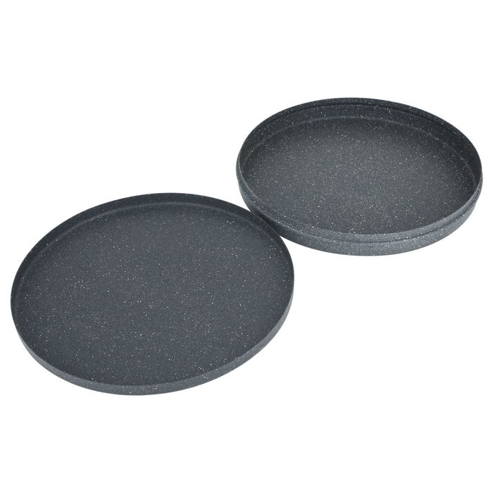 Granite kunafa tray, Turkish gray with lid, 30 cm image 2