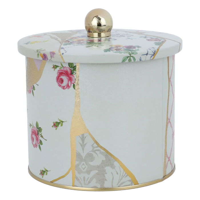 Round box with flower pattern lid 1.7 liter image 1