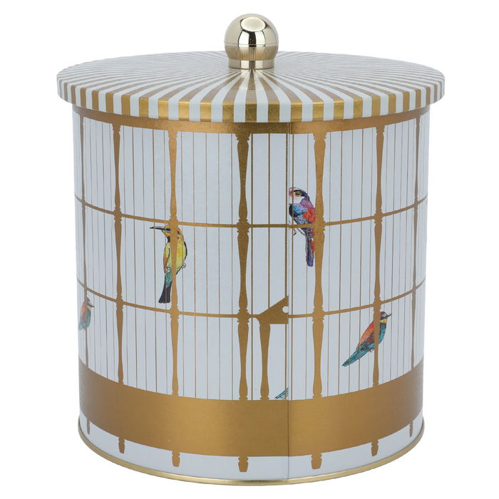 Round box with bird pattern lid 4.1 liter image 1