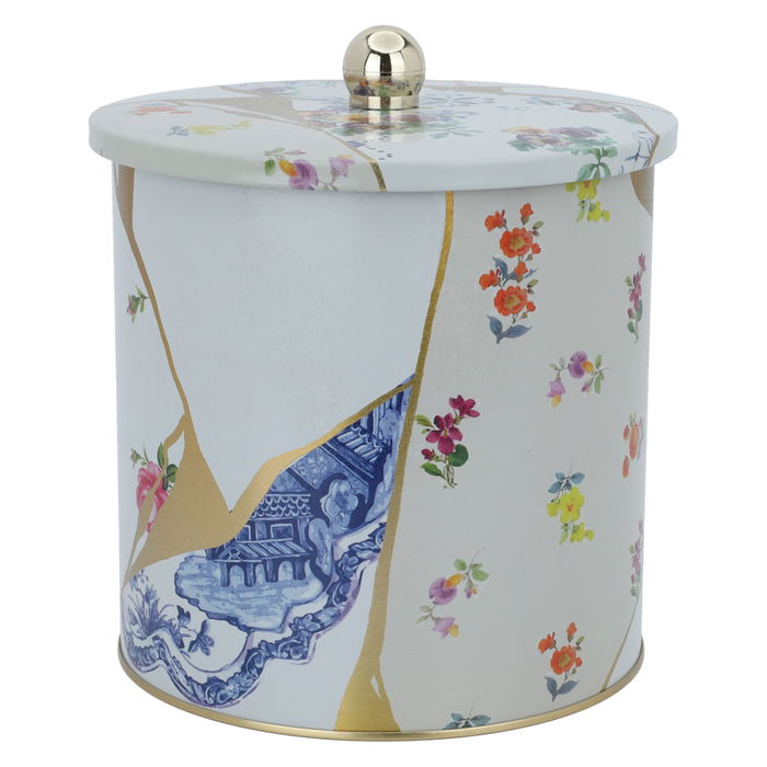 Round box with flower pattern lid 4.1 liter image 1