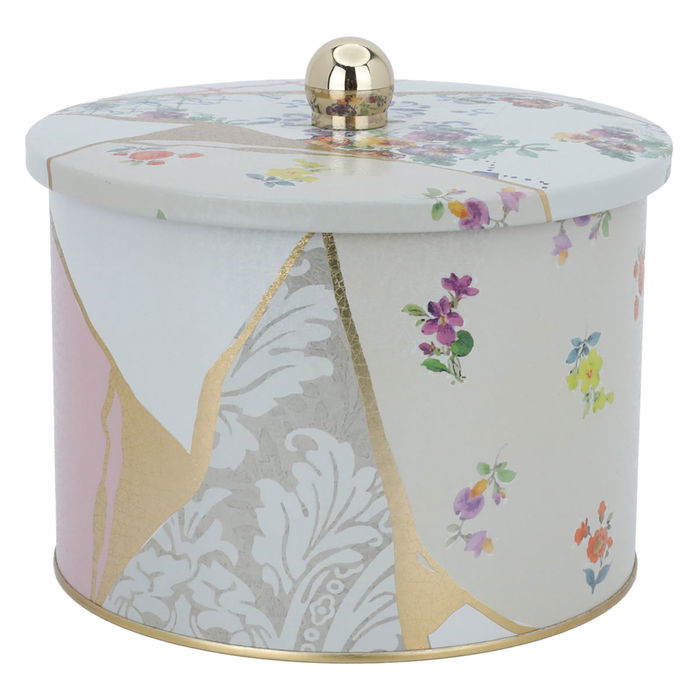 Round box with flower pattern lid 2.9 liters image 1