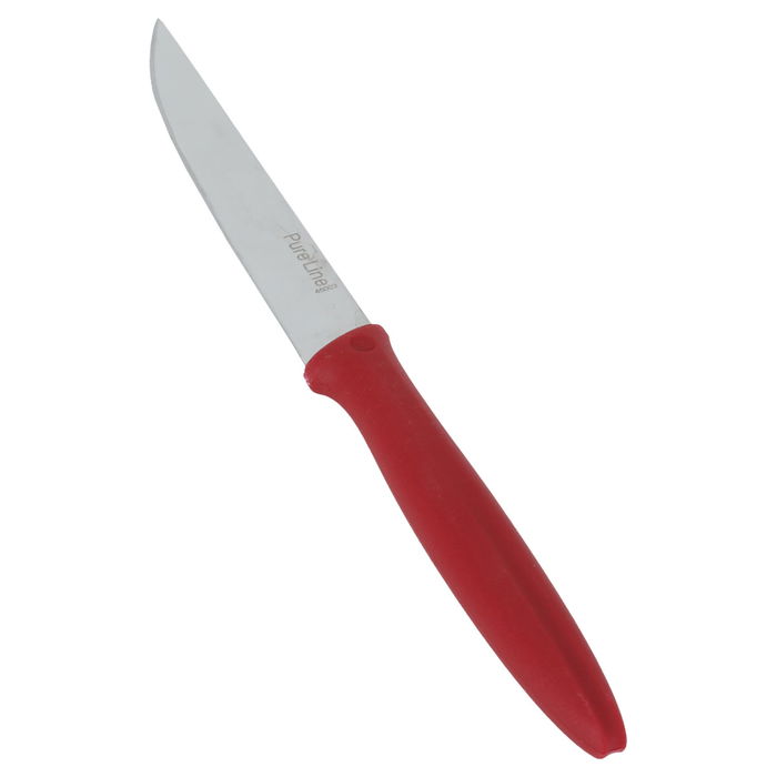 Hand peeling knife dark red 12 cm image 2