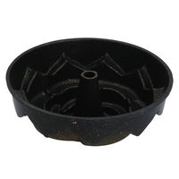 Black steel cake pan with Turkish rose pattern product image