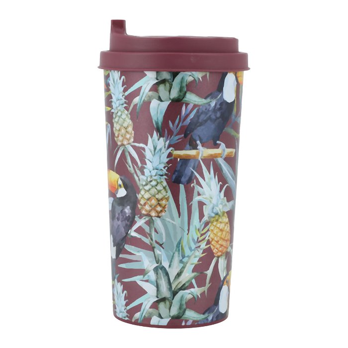 Parrot Mug, Purple Lid, 470 ml image 1