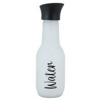 Ice color glass bottle with black cap 1 liter product image