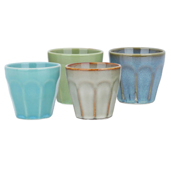 Colorful porcelain mug 90 ml, 4 pieces image 1