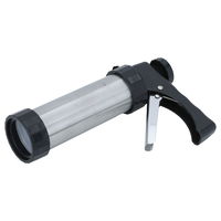 Black steel cake decorating gun, various shapes, 17 pieces product image