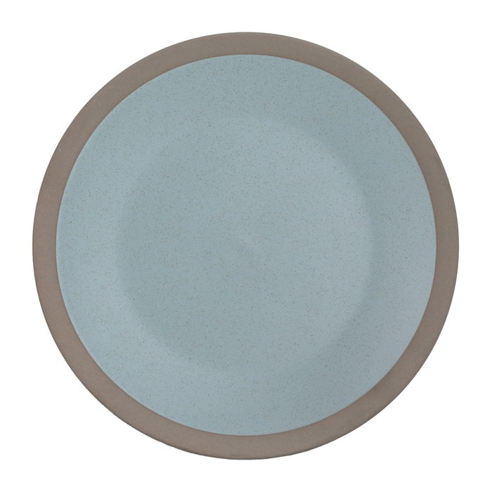 Grey Round Porcelain Plate 21 cm image 1