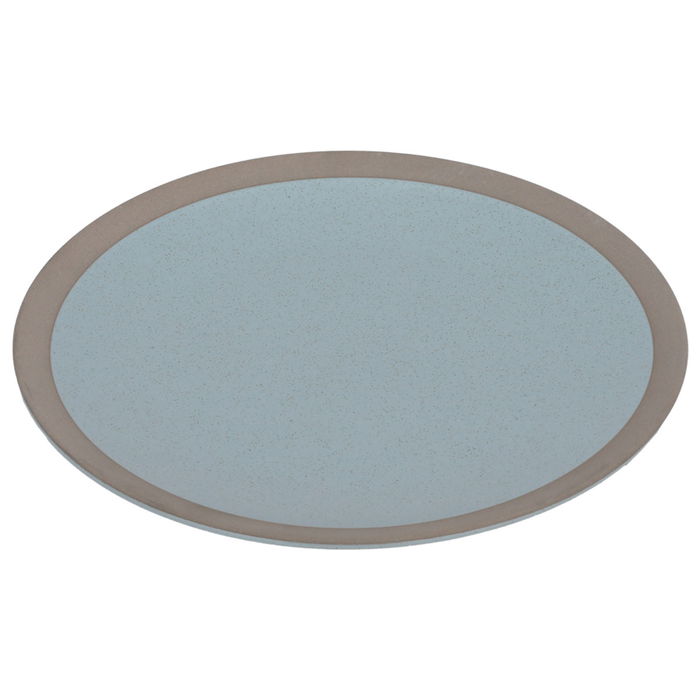 Grey Round Porcelain Plate 21 cm image 2