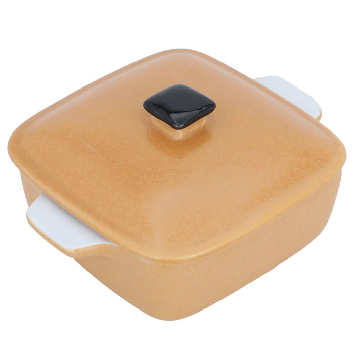 Square oven bowl with lid with hand 250 ml image 2