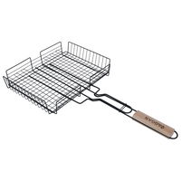 Deep black square grill net26x31 cm product image