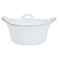 Bowl Round Porcelain Oven With Lid Handle 350 ml product image