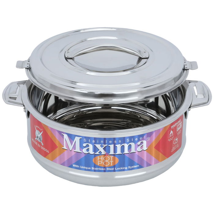 Indian Food Container Silver Steel 3500 ml image 2