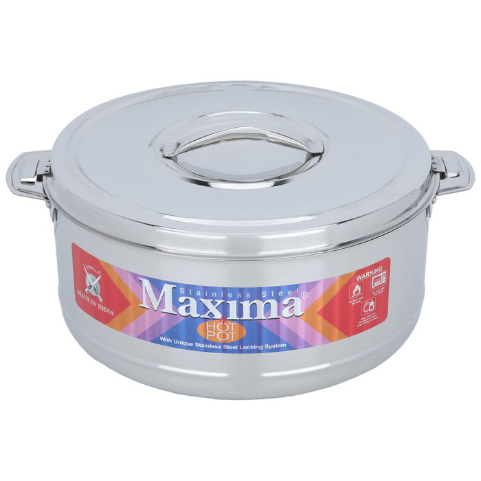 Indian Food Container Silver Steel 8500 ml image 1