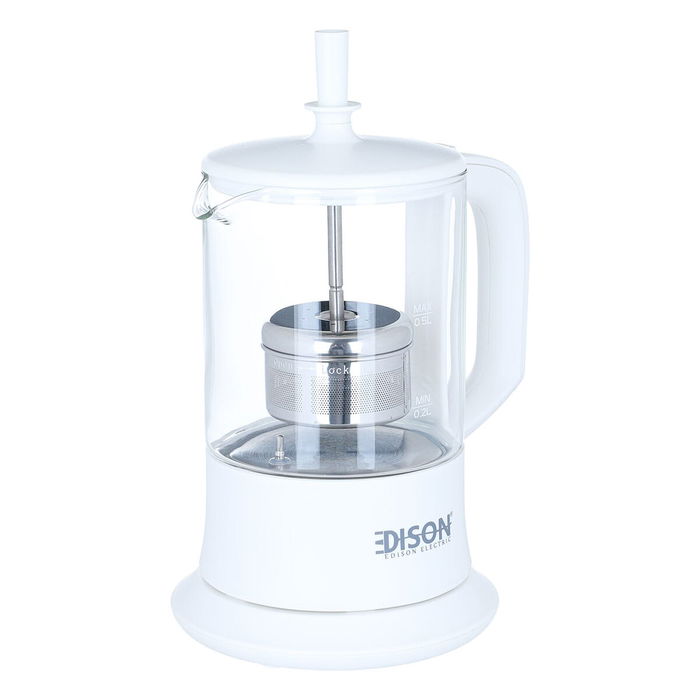 Edison Kettle And Tea Maker, 0.5 Liter, 1100 Watt - White image 3