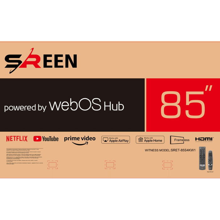 Sereen 85-inch 4K Smart Screen, WebOS operating system image 3