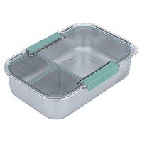 Lunch Box Rectangle Divided With Lid 3 Digits 1200 ml product image