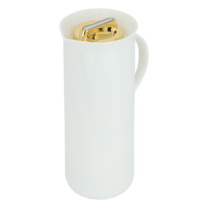 Ayla thermos, beige, golden cover, 1 liter image 2