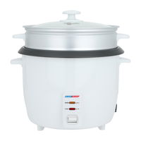 Electric rice cooker, white, 2.2 liters, 900 watts product image