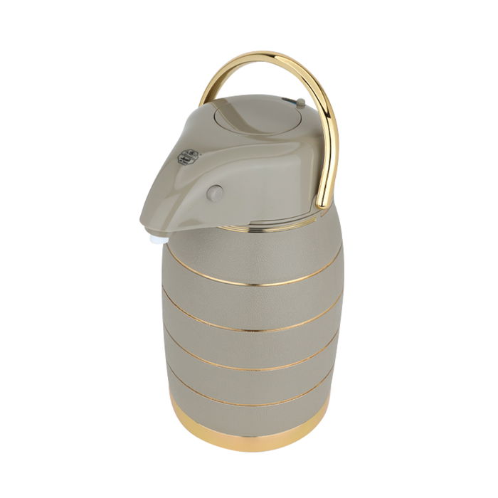 Al Saif Thermos Queen, size 2.5 liters, golden beige color image 2