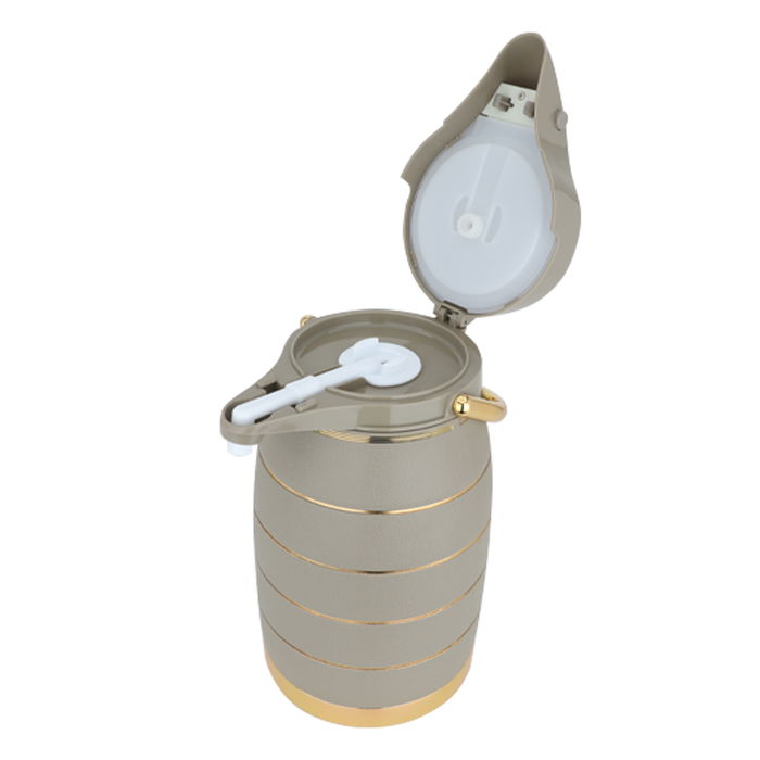 Al Saif Thermos Queen, size 2.5 liters, golden beige color image 3