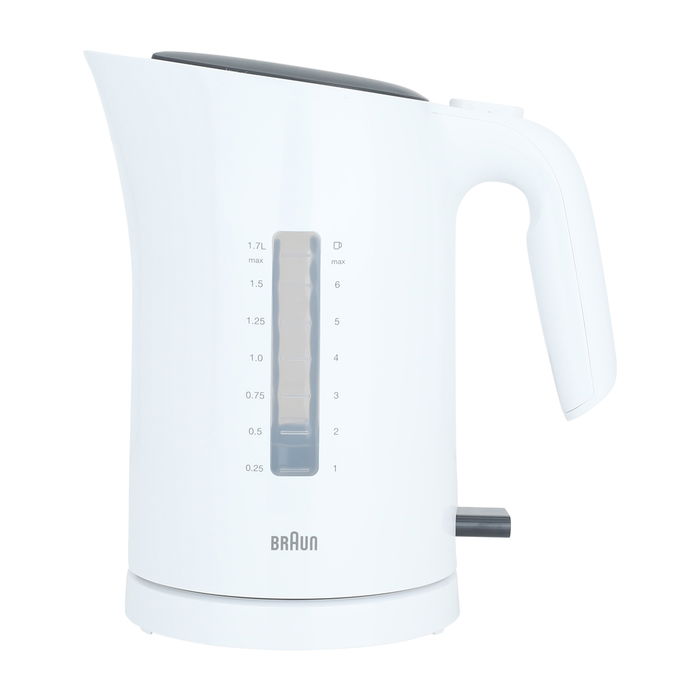 Braun Kettle 3000 Watts, 1.7 Liter White image 1