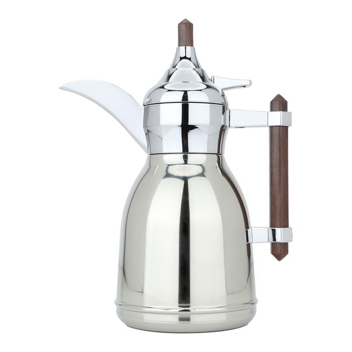 Dallah Shahd. Silver with dark wooden handle 0.35 liter image 1