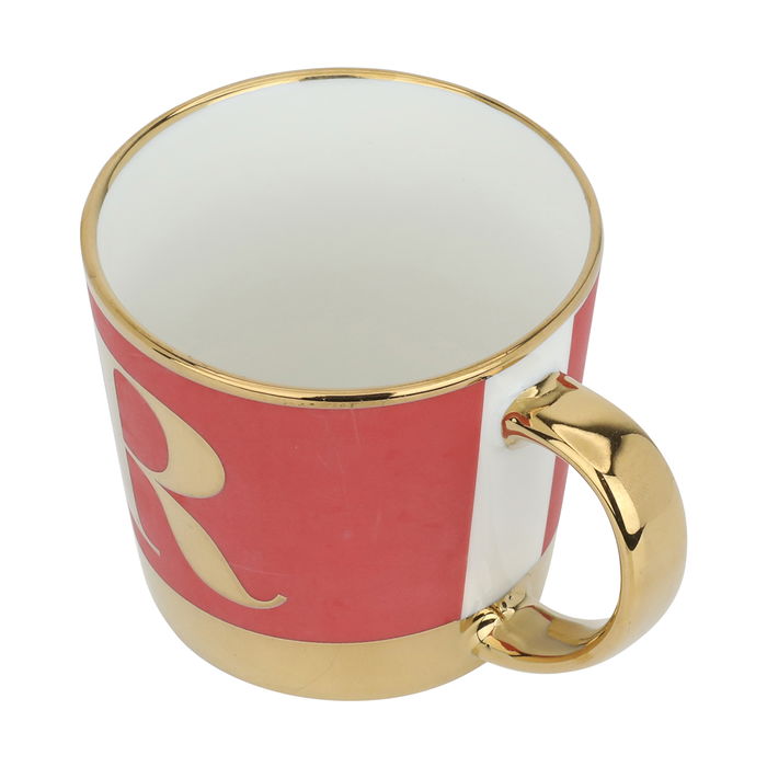 Red porcelain mug 280 ml image 2