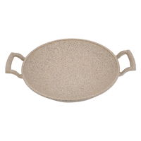 Turkish frying pan light brown granite 30cm with two hands product image