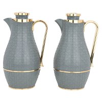 Hessah thermos set, dark gray and gold, 2 pieces product image