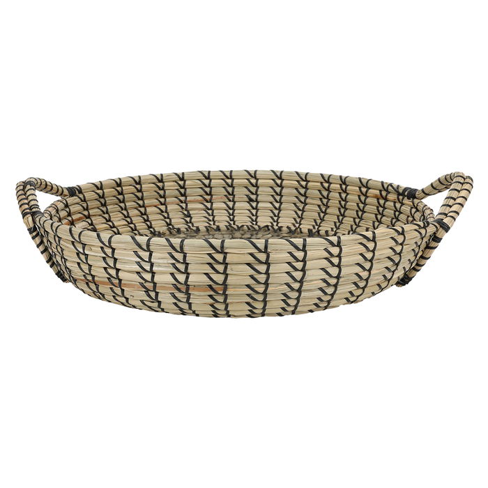 Round wicker raft with black pearl rose brim image 3