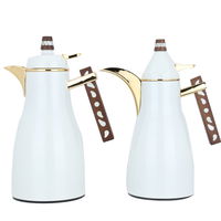 Maimouna Pearl Thermos Set, Wooden Handle, Gold, 2 Pieces product image